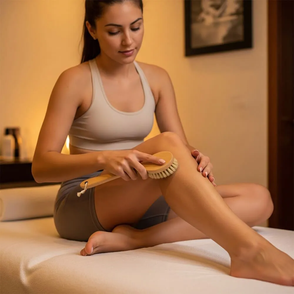 Tiger Tail Dry Brush Therapeutic Lymphatic Massager