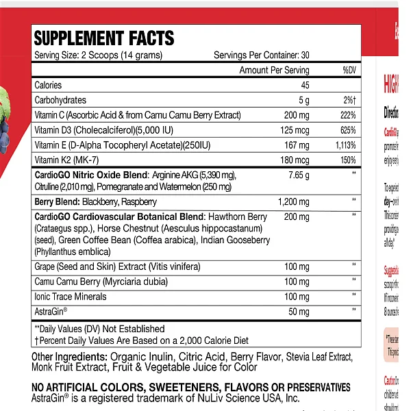 CardioGO - Berry, 60 Scoops - Image 2