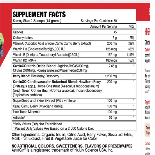 CardioGO - Berry, 60 Scoops - Image 2