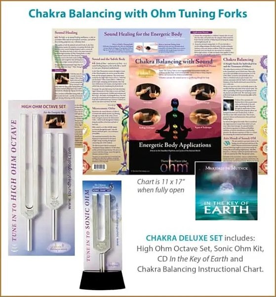 Deluxe Chakra Balancing Boxed Tuning Fork Set