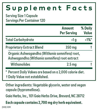 Ashwagandha 700 Phyto-caps, 120ct - Image 2