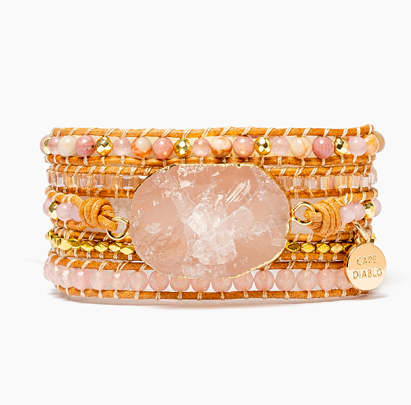 Golden Rose Quartz Bracelet