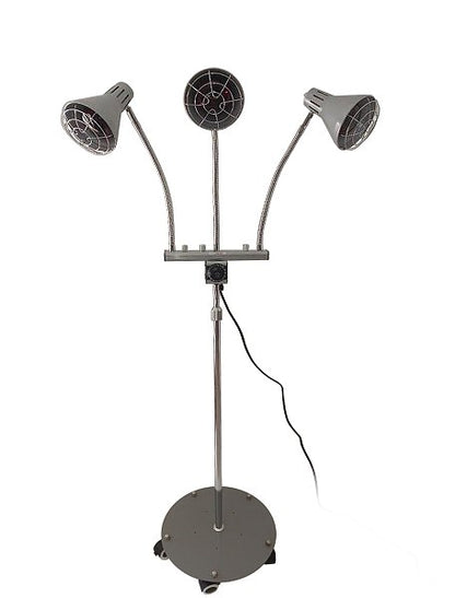IRed Max Triple Head Red-Infrared Heat Lamp with 150w Bulbs