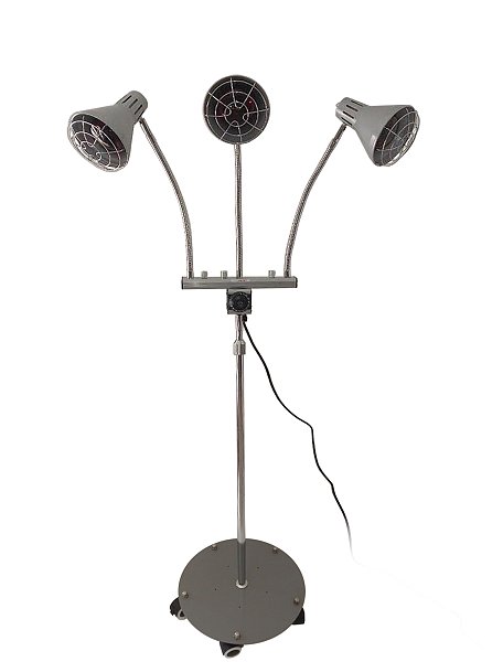 IRed Max Triple Head Red-Infrared Heat Lamp with 150w Bulbs