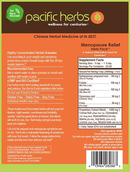 Menopause Relief Herb Pack, 100g - Image 2