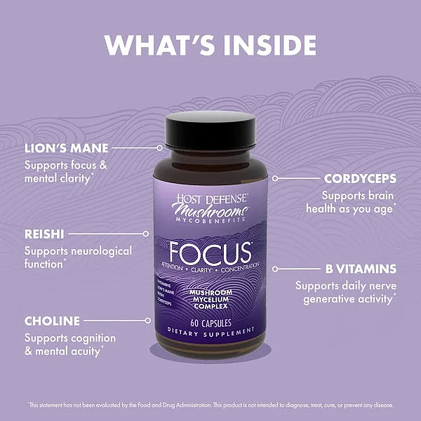 MycoBenefits Focus Capsules, 60ct - Image 3