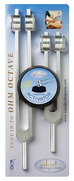 Ohm Octave Tuning Fork Set, 136.1hz and 68.05hz