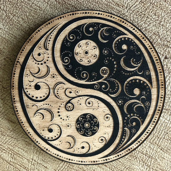 Yin Yang Mandala Magnet