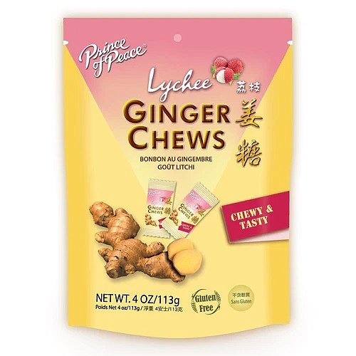 Ginger Chews - Lychee, 4oz