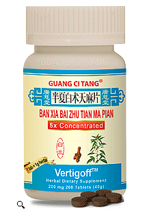 Ban Xia Bai Zhu Tian Ma Pian, Tablets