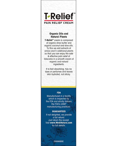 T-Relief Max Strength Cream (w/ Lidocaine), 3oz - Image 3