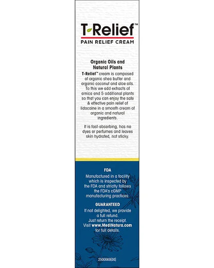 T-Relief Max Strength Cream (w/ Lidocaine), 3oz - Image 3