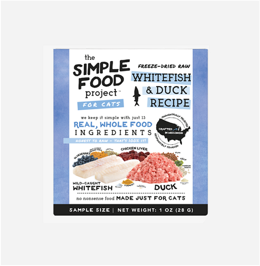 Cat - Whitefish & Duck Recipe, 1oz Sample