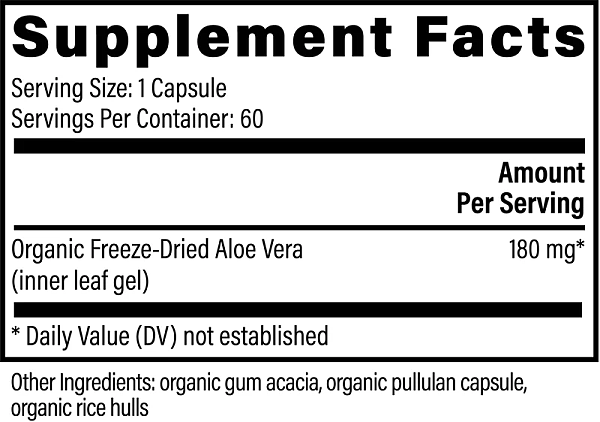 Aloe Vera, 60 cap - Image 2