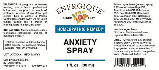 Anxiety Spray, 1 oz. - Image 2