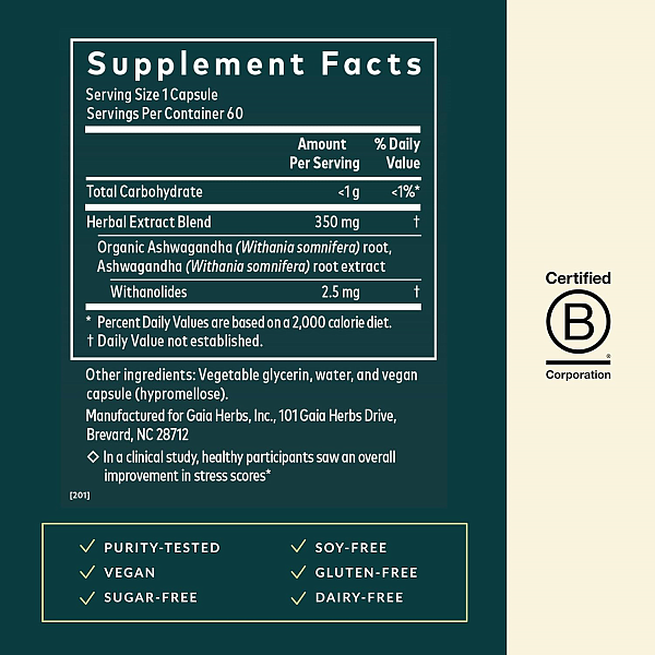 Ashwagandha Root Caps, 60ct - Image 3