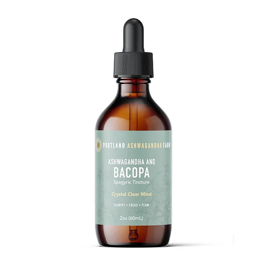 Ashwagandha & Bacopa Tincture, 2oz
