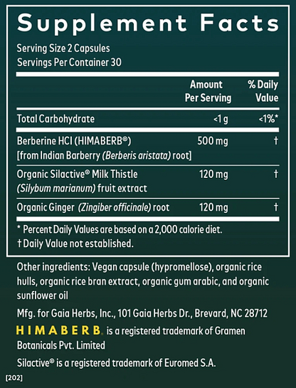 Berberine & Milk Thistle, 60ct - Image 2