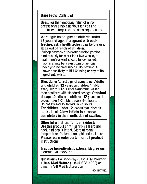 BHI Calming Tablets, 100ct - Image 3