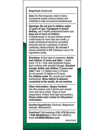 BHI Calming Tablets, 100ct - Image 3
