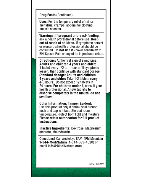 BHI Spasm Pain Tablets, 100ct - Image 3