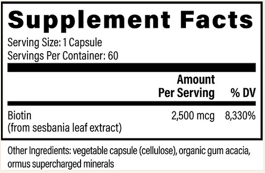 Biotin, 60 cap - Image 2