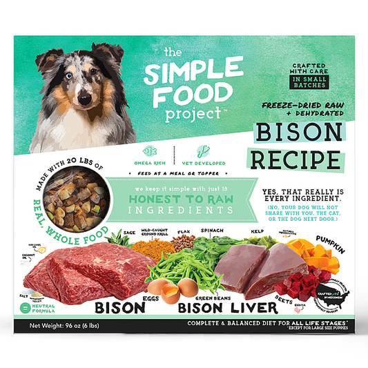 Dog - Bison Recipe, 96oz (6lb)