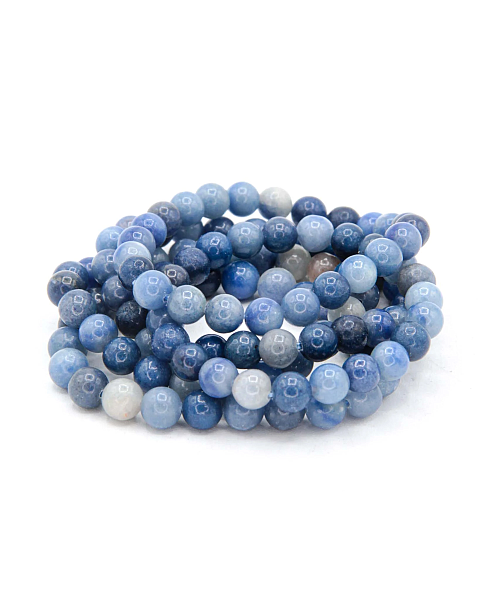 Blue Quartz Bracelet, 8mm