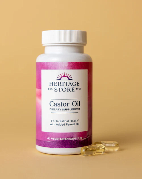 Castor Oil Vegetable Capsules, 60ct - Image 3