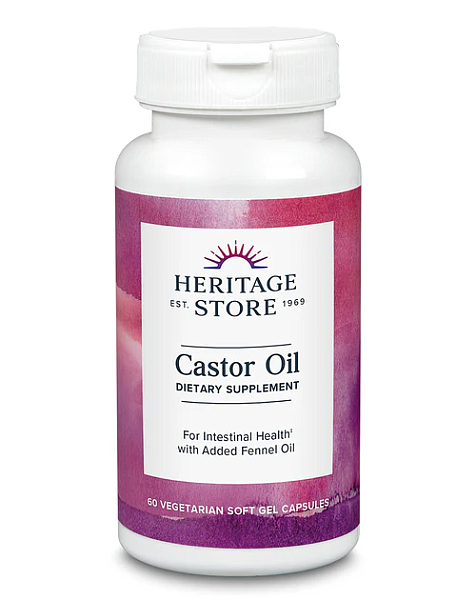 Castor Oil Vegetable Capsules, 60ct