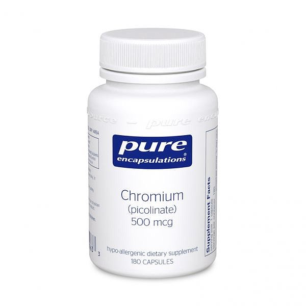Chromium (picolinate), 500 mcg (60 capsules) [ EXPIRES 01-2027]