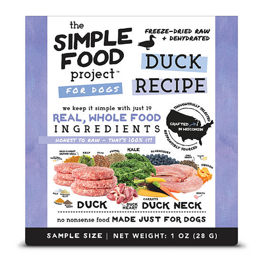 Dog - Duck Recipe, Sample Size (1oz, 28gm)