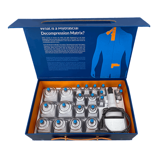 Fascia Buddy Squared Plastic Cupping Set, 20pc