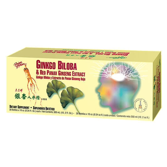 Ginkgo Biloba & Red Panax Ginseng Extractum, 30 x10cc