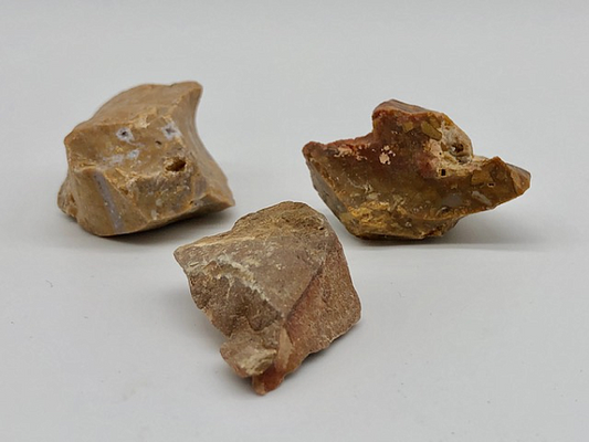Gold Jasper, rough. 3 piece bag