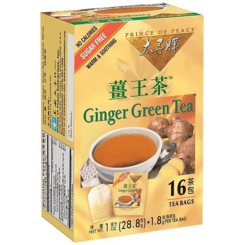 Ginger Green Tea, 16 Tea Bags