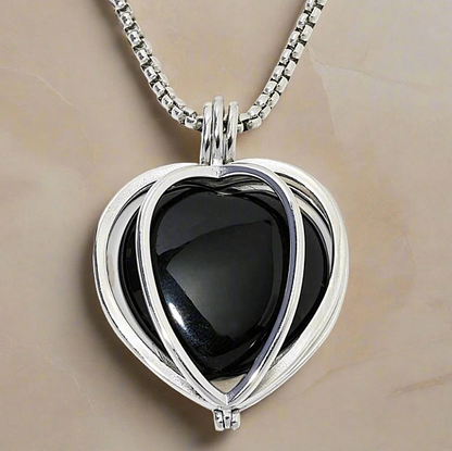 Heart Locket with Chakra Gemstones - Image 9