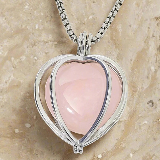 Heart Locket with Chakra Gemstones - Image 4