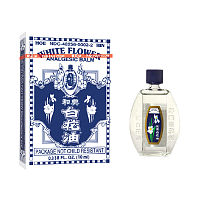White Flower Analgesic Balm, 10 mL (Pak Fah Yeow)