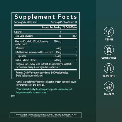 Adrenal Health Daily Support, 60 capsules - Image 2