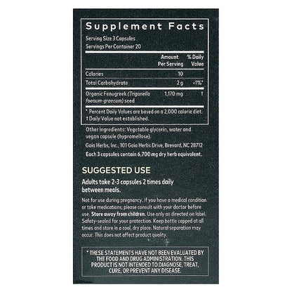 Fenugreek Capsules, 60ct - Image 2