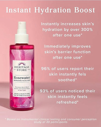 Rosewater Hydrating Facial Mister, 4oz - Image 2