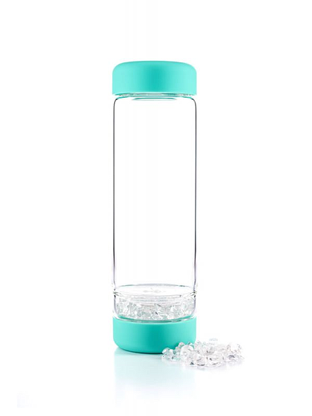INU! Crystal Water Bottle - Ocean Blue