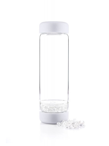INU! Crystal Water Bottle - Cloud White