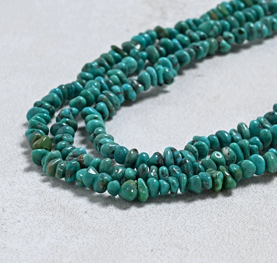 20" Green Turquoise Chip Necklace - Image 3