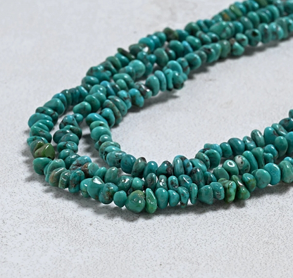 20" Green Turquoise Chip Necklace - Image 3