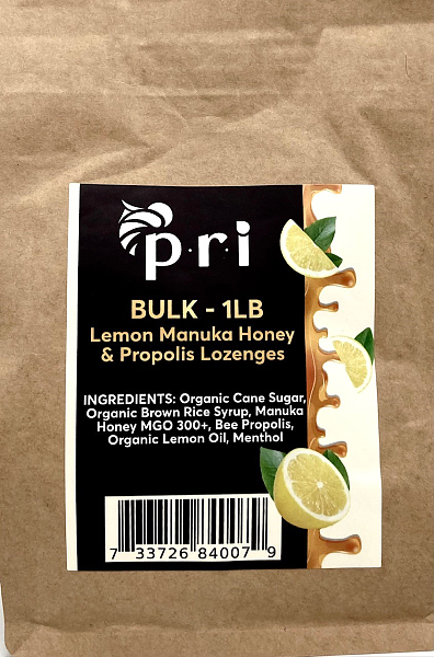 Bulk Propolis Lozenges - Lemon & Honey Flavor