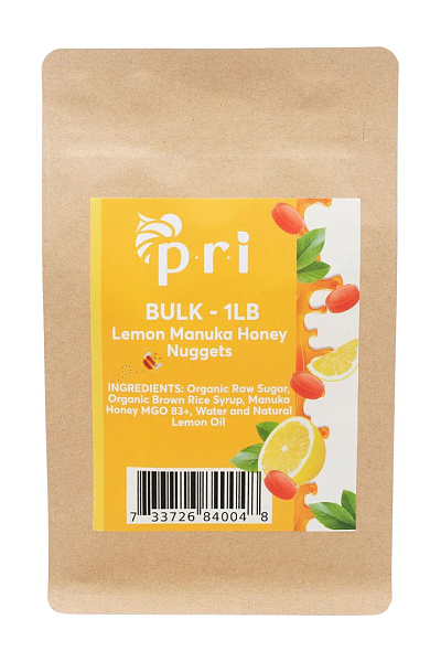 Bulk Lemon and Manuka Honey Nuggets, 1 lb