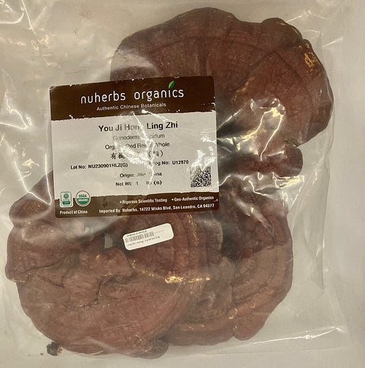Ling Zhi, Hong (whole) - Certified Organic, 1lb