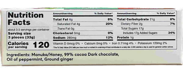 Manuka Honey Chocolate Selection Box – Mint/Ginger - Image 3
